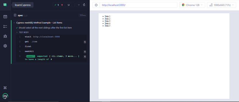 Cypress - nextAll() Method - GeeksforGeeks