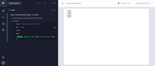 Cypress - next() Method - GeeksforGeeks