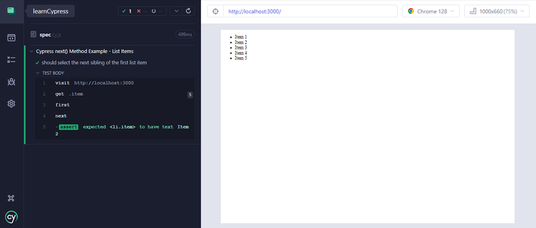 Cypress - next() Method - GeeksforGeeks