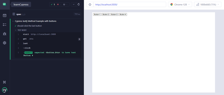 Cypress - last() Method - GeeksforGeeks