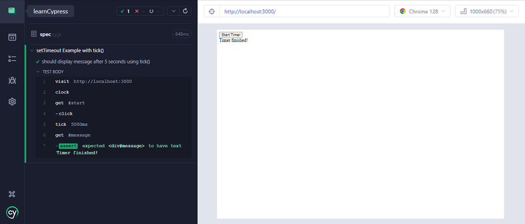 Cypress - tick() Method - GeeksforGeeks
