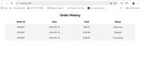 Create Order History Page using React and Tailwind CSS - GeeksforGeeks