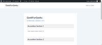 How To Add An Accordion In WordPress Site? - GeeksforGeeks