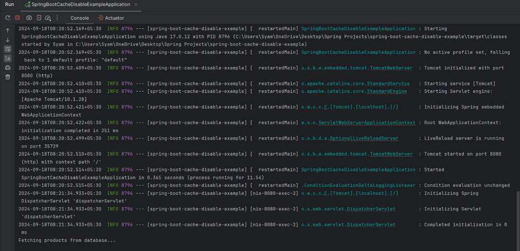 Disable @Cacheable in Spring Boot - GeeksforGeeks
