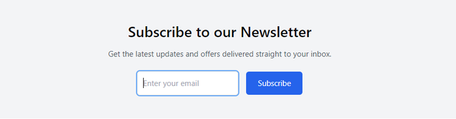 Create Newsletter Sections with Tailwind CSS an d Next.JS - GeeksforGeeks
