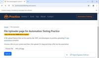 How to upload a file in Selenium java with no text box? - GeeksforGeeks