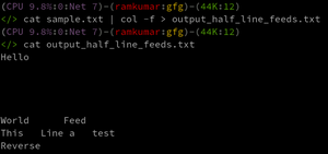 col command in Linux with Examples - GeeksforGeeks
