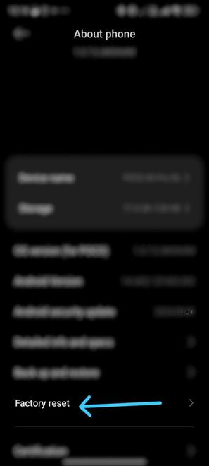 Factory-Reset