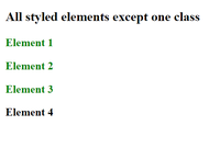 How to Create CSS Rule for all Elements Except One Class? - GeeksforGeeks