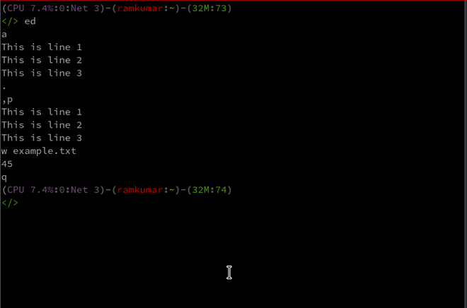 ed command in Linux with examples - GeeksforGeeks