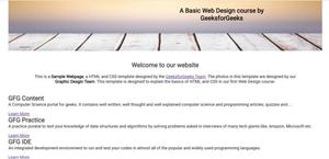HTML Course | Building Main Content - Section 2 - GeeksforGeeks