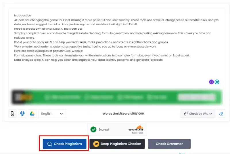 Check for Plagiarism in Google Docs