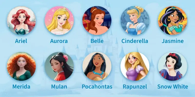 Disney Princess List