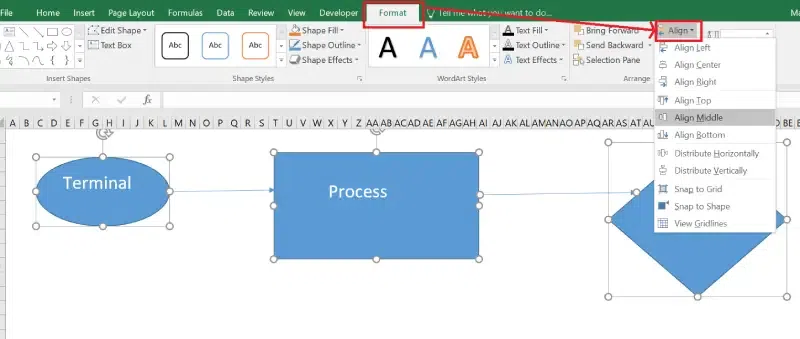 How to Create Flowchart in Excel