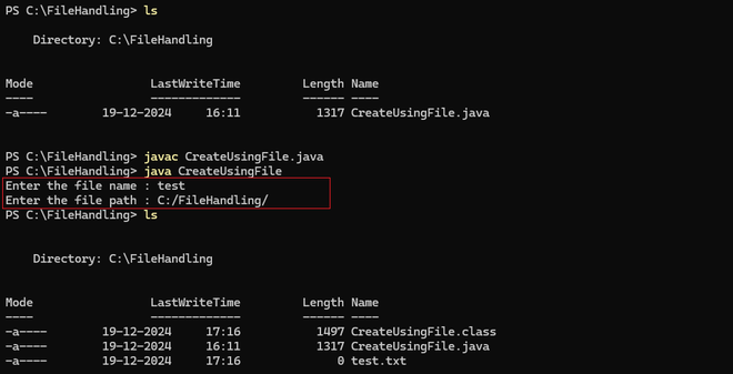 Java Program to Create a New File - GeeksforGeeks