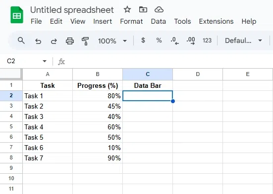 How to Use Data Bars in Google Sheets