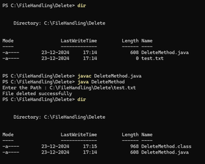 Delete a File Using Java - GeeksforGeeks