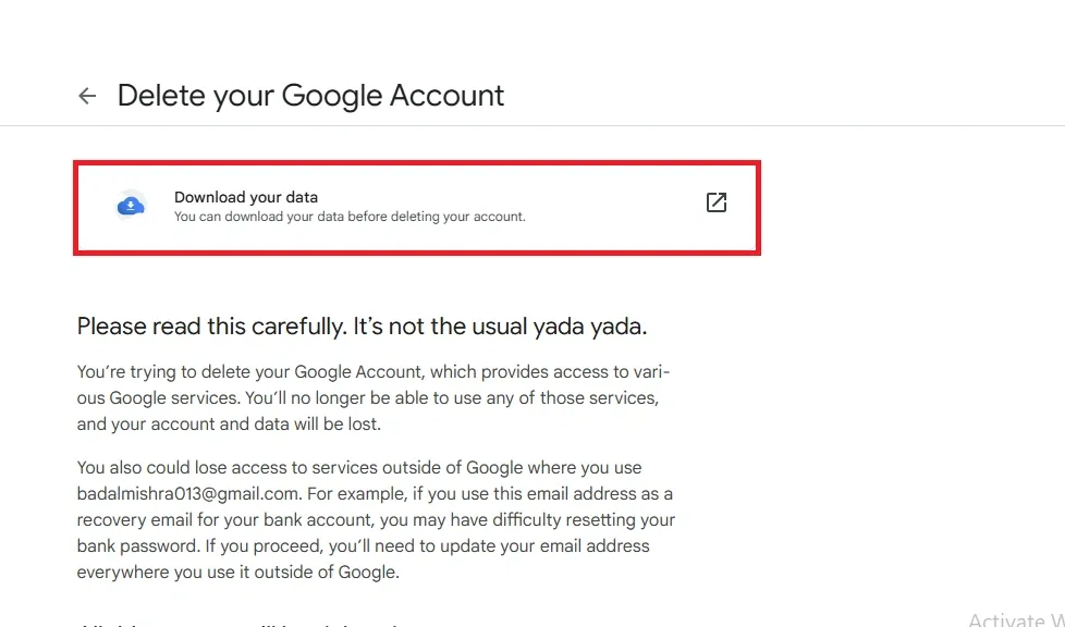 How to Delete a Gmail Account