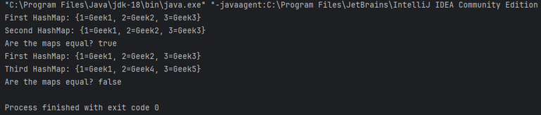 Java Map equals() Method - GeeksforGeeks