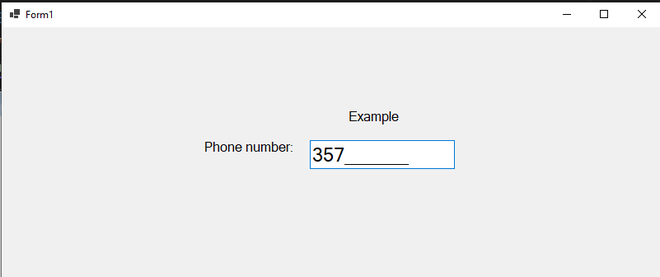 C# - MaskedTextBox Class - GeeksforGeeks
