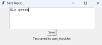 How to Get the Input From Tkinter Text Box? - GeeksforGeeks