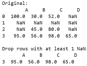 Drop rows from Pandas dataframe with missing values or NaN in columns ...