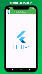 Flutter - FlutterLogo Widget - GeeksforGeeks
