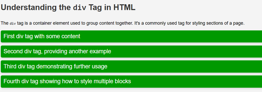 HTML Div Tag - GeeksforGeeks