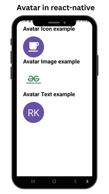 How to create Avatar in react-native ? - GeeksforGeeks