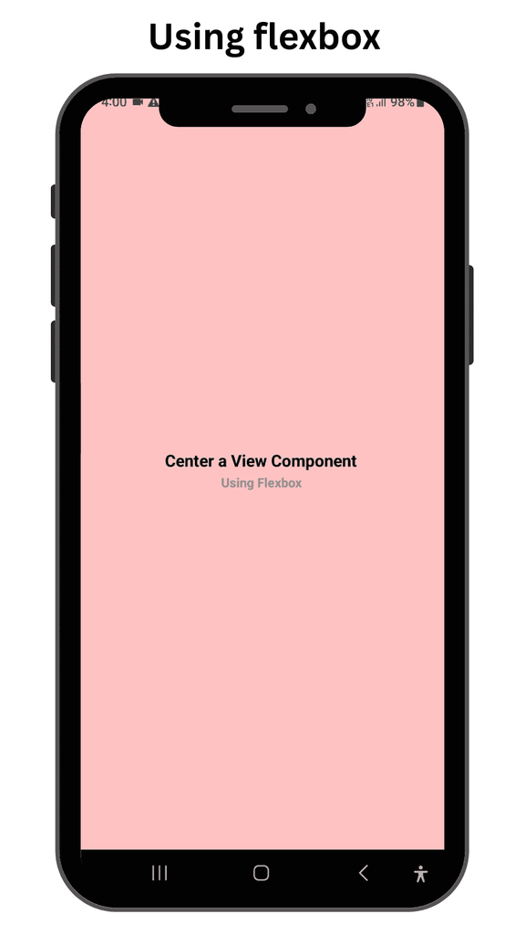 Centering a View component on screen - GeeksforGeeks