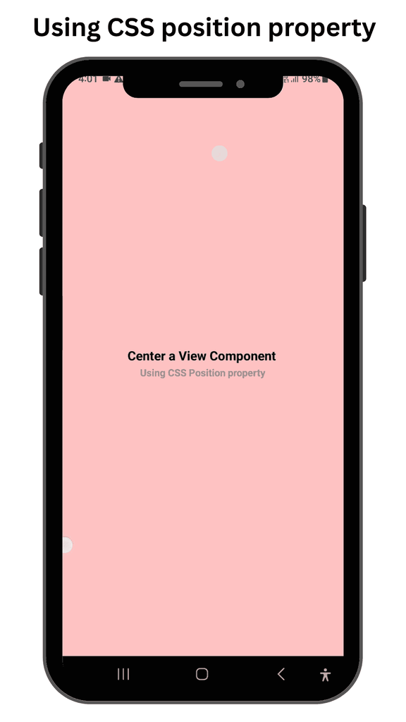 Centering a View component on screen - GeeksforGeeks
