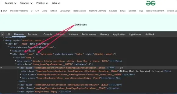 Xpath Vs CSS Selector in Java - GeeksforGeeks