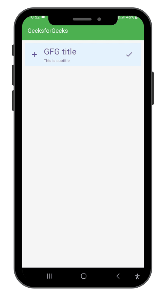 Flutter Listtile Widget Geeksforgeeks