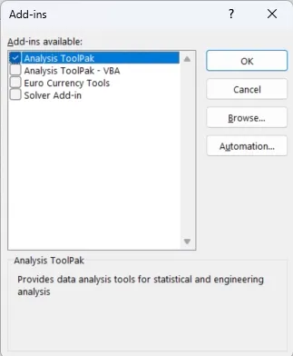Regression in Excel - GeeksforGeeks