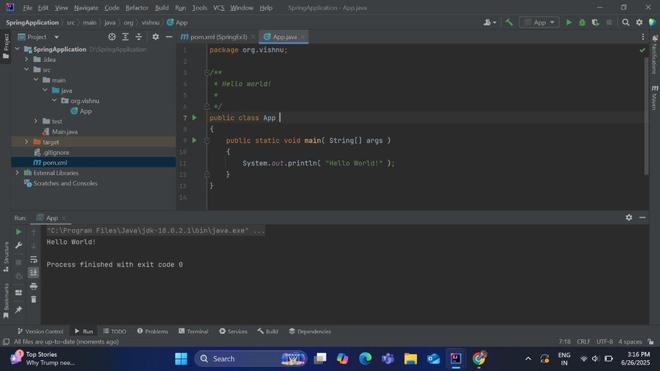 Creating a Simple Spring Application - GeeksforGeeks