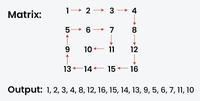 Print a given matrix in spiral form - GeeksforGeeks