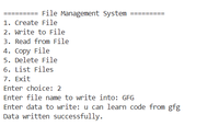 File Management System in C++ - GeeksforGeeks
