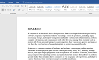 Text Alignment in MS Word - GeeksforGeeks
