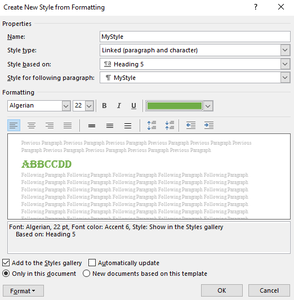 Word Code Styling Creating New Styles in MS Word - GeeksforGeeks