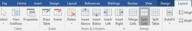 Working with Tables in MS Word - GeeksforGeeks