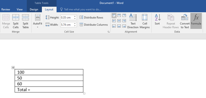 Working with Tables in MS Word - GeeksforGeeks