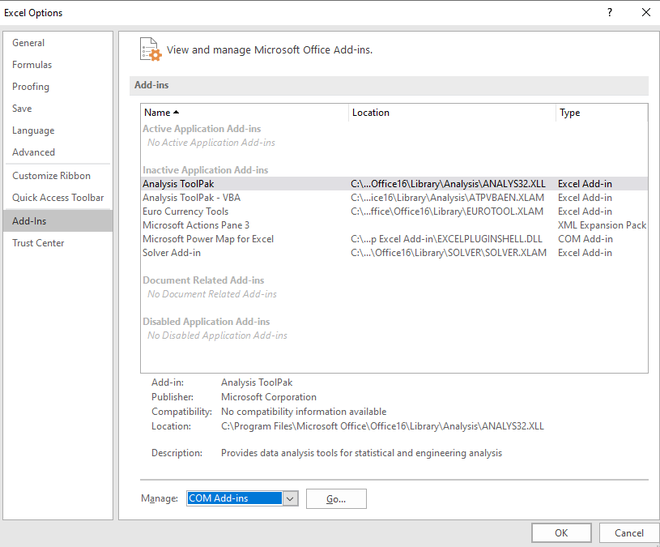 Install Power Pivot in Excel - GeeksforGeeks