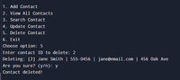Contact Management System in C# - GeeksforGeeks
