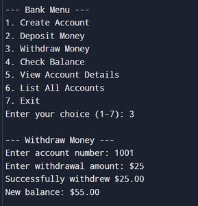 Simple Banking System in C# - GeeksforGeeks