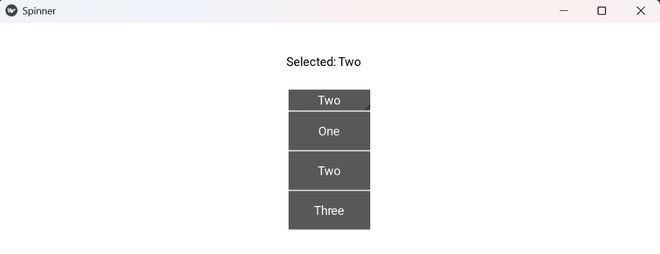 Spinner Widget in Kivy - Python - GeeksforGeeks