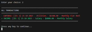 Personal Finance Manager in C# - GeeksforGeeks
