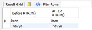 SQL RTRIM() Function - GeeksforGeeks