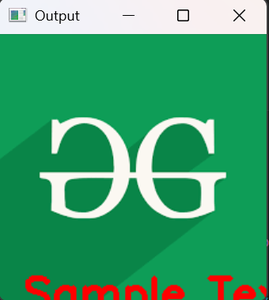 Opencv Example Text Python OpenCV | cv2.putText() method - GeeksforGeeks