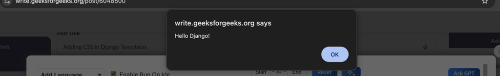 Adding CSS in Django Templates - GeeksforGeeks