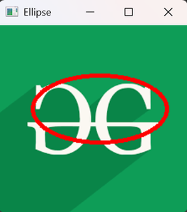 cv2.ellipse() method - Python OpenCV - GeeksforGeeks
